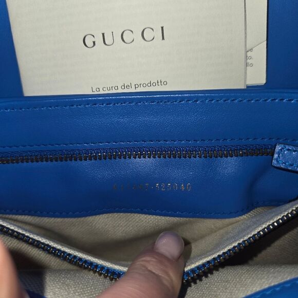 GUCCI ADIDAS X GUCCI GG MARMONT Small Shoulder Leather Bag New - Picture 11 of 13